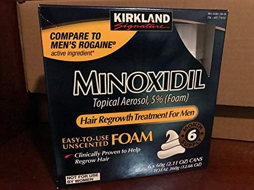 Kirkland Hair Regrowth Treatment Minoxidil Foam for Men - 6 Months Supply - NEW!