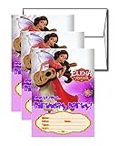 12 Invitations and 12 White Envelopes for Birthday