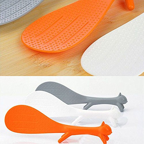 Connia Creative Lovely Kitchen Supplied Squirrel Shaped Non Stick Rice Paddle Color Random - Thumbnail 4