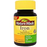 Nature Made Iron 65 mg Tablets 180 ea (Pack Of 2)