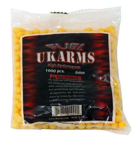 1000 6mm BB'S POLYBAGGED - WEIGHT .12g (PACKAGE DESIGN MAY VARY)