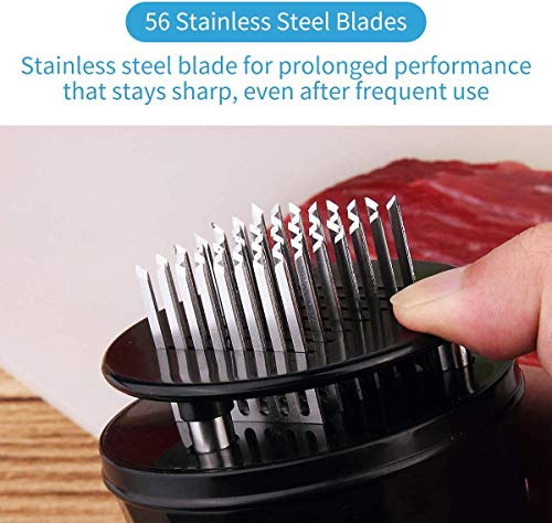 Needle Meat Tenderizer, Premium Professional Meat Tenderizer Tool, Perfect 56 Stainless Steel Ultra Blades for Tenderizing Beef, Chicken Steaks, Pork and Lamb Premium Cooking Tools Accessories-1pcs