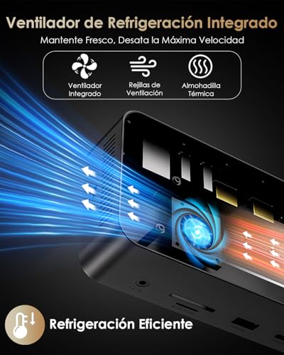 WAVLINK Triple Display Dock, 12-in-1 USB Docking Station with M.2 PCIe/SATA SSD Enclosure, 100W Power Delivery Charging Support, HDMI/DP 8K@30Hz, USB C/A, SD/TF and Gigabit for Windows and Mac OS