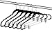 ZOYER Black Velvet Hangers 20 Pack, Metal Felt Hangers for Clothes, Heavy Duty Flocked Space Saving Bulk Hangers with Clips for Skirts, Coat, 360 Degree Rotate-able Swivel Hook Pant Hangers