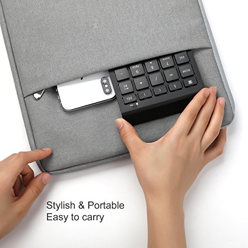 Wireless Number Pad, Vive Comb 28-Key External Numeric Keypad Slim Numpad Full Size with Shortcuts for Laptop, Desktop, PC, Notebook-Black - Thumbnail 7