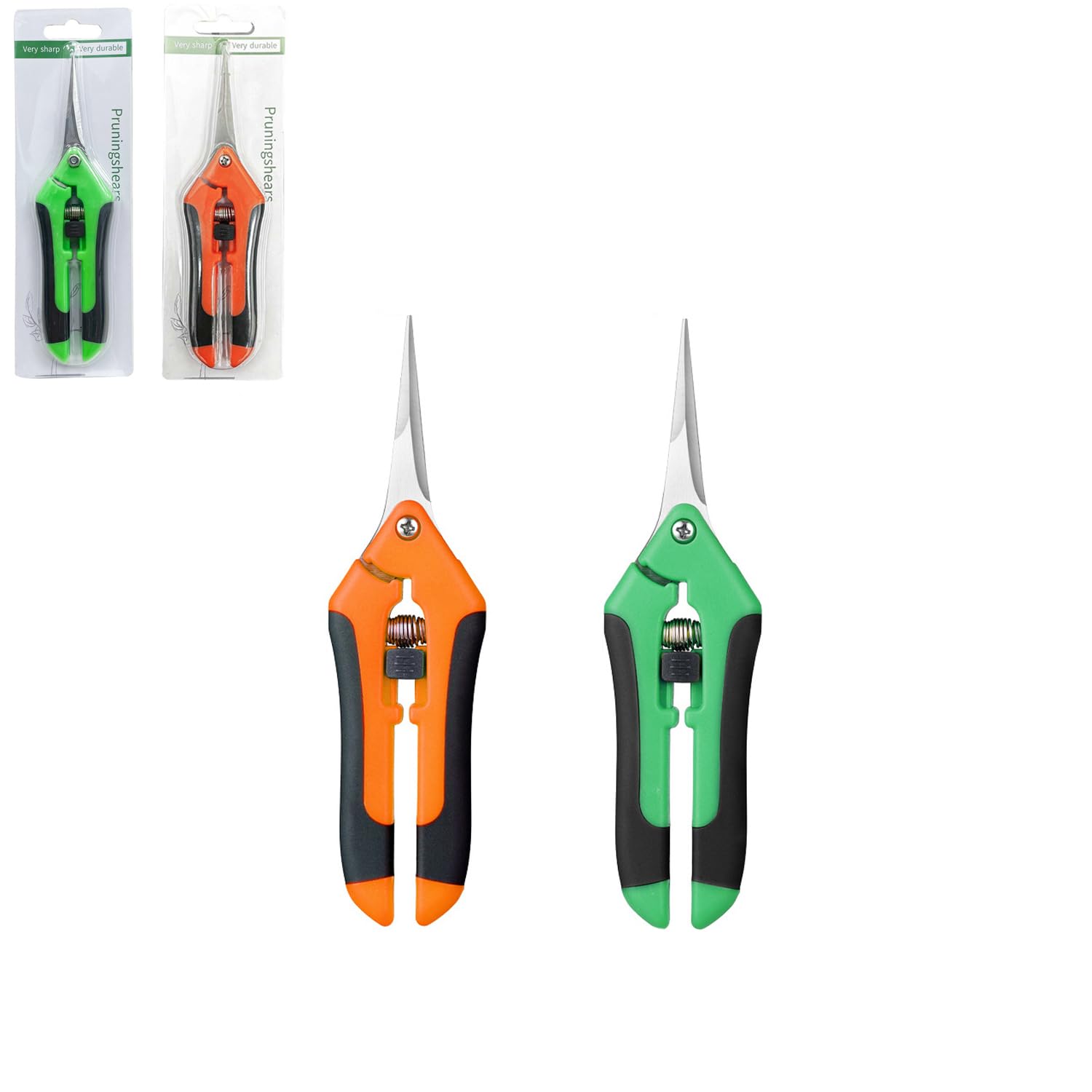 HYSHLC Professional Pruning Shears Trimming Scissors Gardening Hand Pruner Pruning Shear Straight Tip Scissors Kit for Fruit Branch Hedge Bouquet Plants