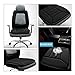 SmartDirect Coccyx Care Memory Foam Seat Cushion for Car Office Home Use (Black)