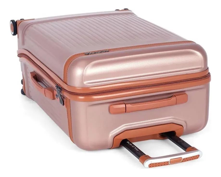 Mala de Viagem Média 23kg Aspen Rodas 360° Luxcel Polo King (Rose, M)