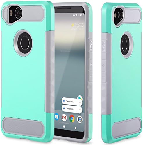 LG V30 / LG V30+ / LG V30 Plus Case, ATUS Protective Slim Fit Carbon Fiber Accent Case (Teal/Grey)