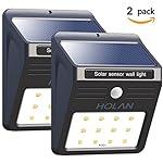 Solar Motion Sensor Light,Mulcolor 12 LED Wireless Rainproof Solar Powered Security Light Outdoor Wall Light for Patio, Deck, Yard,Garden,Driveway,Outside,Pack of 1