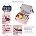 Lunch Bags for Women Wide Open Insulated Lunch Box With Double Deck Large Capacity Cooler Tote Bag With Removable Shoulder Strap Lunch Organizer For Outdoor/Work(Pink)