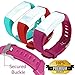 Waargroup Replacement Band for Fitness Tracker Bands ID115Plus HR-ID115Plus Fitness Band Watch Smart Bracelet Wristband 3 Pack Colors for Men Women and Kids