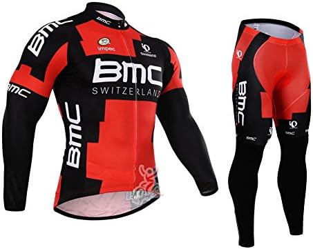 UONO Mens Long Sleeves Cycling Jersey Jacket Pants Padded Suit