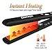 GORRON Ceramic Tourmaline Ionic Flat Iron Hair Straightener with Adjustable Temperature Suitable for All Hair Types Makes Hair Shiny and Silky，Heats Up Fast Dual Voltage（190°F-450°F）thumb 3