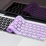 Kuzy - Light Purple Keyboard Cover Silicone Skin for MacBook Pro 13" 15" 17" (with or w/out Retina Display) iMac and MacBook Air 13" - Light Purple