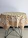 ADASMILE A & S Embroidered Tablecloth Square Lace Floral Crochet Table Cover Florals for Round Tables Hollow Out Party Wedding 36
