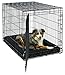 MidWest Homes for Pets Large QuietTime MAXX Ultra-Rugged Dog Bed, Water & Odor Resistant, Bolstered Edge, Non-Slip Bottom, Fits 42-inch Crates, Black