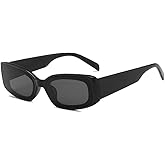 Dollger Rectangle Sunglasses for Women Men Retro Chunky Y2K Sunglasses Rectangular 90s 00s sunglasses Pink