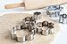 Fox Run Flower Cookie cutters, 6 piece, Metallic,3621
