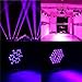 72W Black Light DJ Lights UV Blacklight Stage Spotlight 36 LEDs Auto Lighting Voice Control For Party Wedding Disco Club with Control