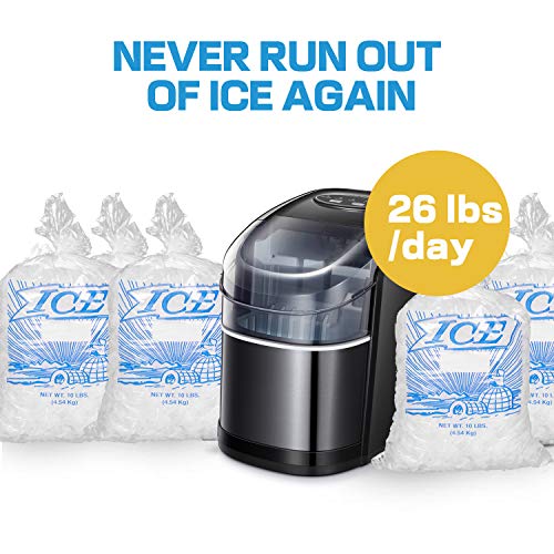 Tavata Countertop Portable Ice Maker Machine with Selfclean Function
