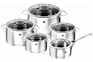 ZWILLING 10 Piece COOKWARE Set Pot Set 10 Piece, 18/10 Stainless Steel