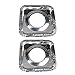 Aluminum Foil Gas Stove Burner Liners, 50 Pack Stove Burner Covers Disposable Square Stove Bib Liners Gas Rangetop Protectors Cooktop Replacement Keep Stove Clean Square 8.5