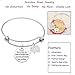 AGR8T Best Friend Bangle Bracelets Inspirational Gift You're braver stronger smarter than you think (Stainless Steel Elephant)