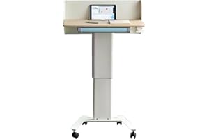 Vyntyra Classic Lectern Podium Stand, Height Adjustable Mobile Podium, Multi-Purpose Tabletop,Podium Stand - Portable Podium 