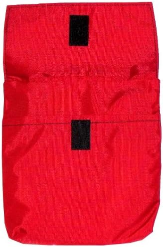 Handi Pockets 1a5rd Storage Accessory Crutch, Nylon, Red with Flap