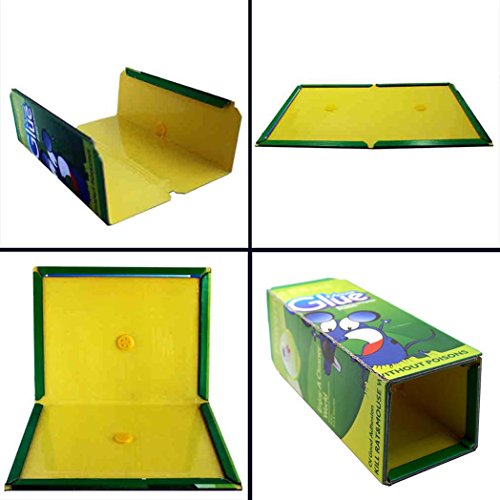 Coopache Mouse Sticky Trap Glue Mouse Trap for Rats Mice Snake Chipmunk Rodent (5 Pack)