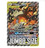 Reshiram & Charizard GX (TAG Team) - Jumbo Size Promo Card - SM201 - Unbroken Bonds