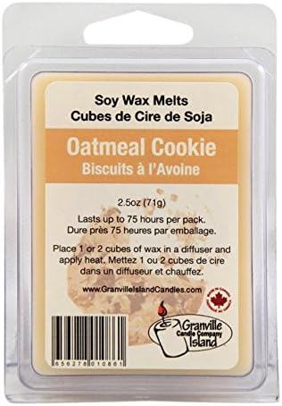 Granville Island Candle Company Natural Soy Wax Melts, 2.5 oz, Oatmeal Cookie