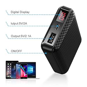 Mini Power Bank 10000 mah, Caricabatterie Portatile Batteria Esterna Cellulare con Porta di Uscita di 2.1A, Display a… - immagine 6