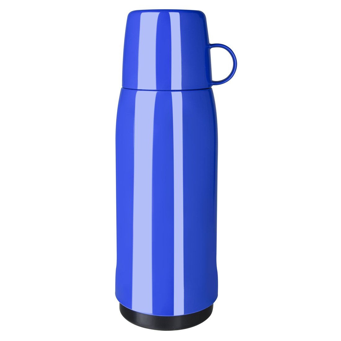 Emsa 502445 Rocket insulated flask, screw top, blue, 0.75 litres