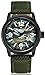 Tonnier Military watches for Men Green Canvas Strap Calendar Man watches, Camouflage Pattern