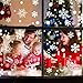 HUXICUI 180 PCS Snowflakes Window Clings Christmas Decorations Winter Reusable White Stickers Wonderland Decal Decor Ornaments Holiday Party Supplies