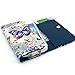 Samsung Jitterbug Touch3 Phone Case,Universal Wallet Clutch Bag Carrying Flip Leather Smartphone Case with Card Slots for Samsung Jitterbug Touch3 - Butterfly Flowers Style
