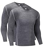 Men's Compression Shirt Sport Performance Crewneck Long-sleeve T Shirt