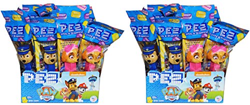 Pez Paw Patrol Dispensers - Individually Wrapped Pez Dispensers with 2 Individually Wrapped Rolls of Candy (24 Pack)