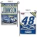 Jimmie Johnson 2 Sided NASCAR Garden Flag #48 Double Design