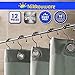 nikkouware Shower Curtain Hooks Rings, with Heavy Duty Rollers, Easy Glide Shower Rings for Bathroom Curtain and Liner, Oil Rubbed Bronze, Set of 12