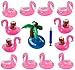 iLoveCos Inflatable Flamingo Drink Holders for Pool Flamingo Beach Party Decorations Supplies
