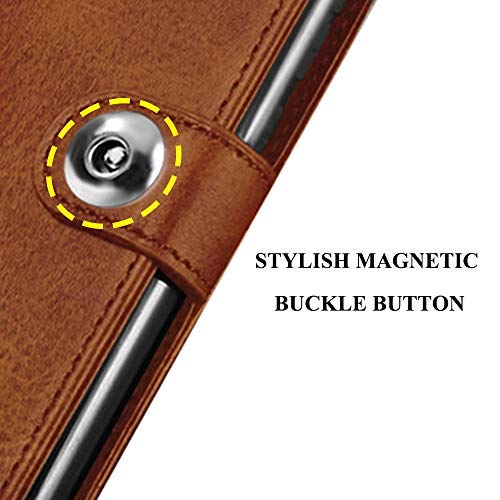 TheGiftKart Genuine Leather Finish Samsung Galaxy A21s Flip Cover Back Case | Inside Pockets & Inbuilt Stand | Wallet St