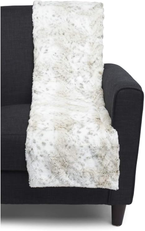 Amazon Com Nicole Miller Faux Fur Throw Blanket Micromink Luxury