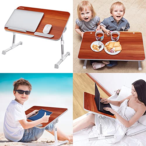 Laptop Bed Table, NEARPOW Adjustable Laptop Bed Tray for Computer and Laptop Bed Stand, Laptop