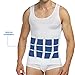 Shaxea Mens Slimming Body Shaper Vest Shirt Tank Top Compression Shirt, Shapewear for Men (M, White)