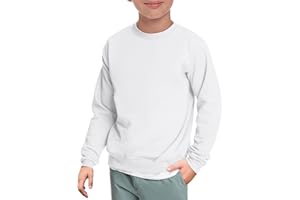 Haloumoning Boys Crewneck Pullover Sweatshirts Kids Youth Casual Long Sleeve Shirts 5-14 Years