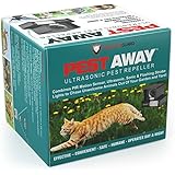 PREDATORGUARD PestAway Ultrasonic Outdoor Animal &amp; Cat Repeller with Motion Sensor Stops Pest Animals Destroying Your Gardens &amp; Yard