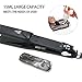 Professional 450F Ceramic Vapor Steam Hair Straightener with Argan Oil Infusion Steam Flat Iron Ceramic Vapor Fast Heating Iron (Color:Black)